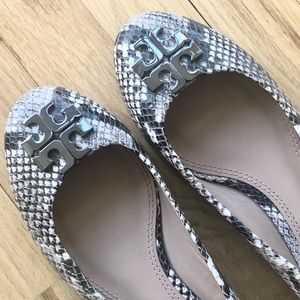 Tory Burch Snakeskin Ballet Flat